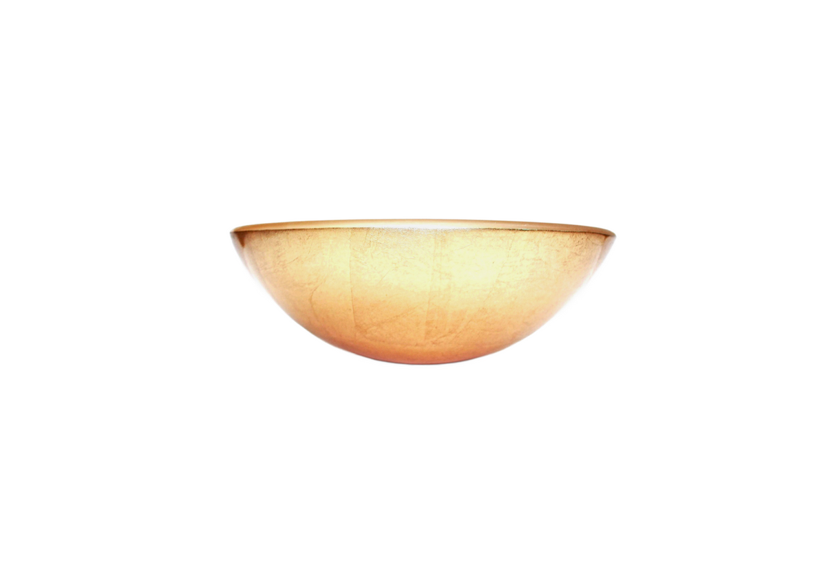 GOLDEN EYE 420*140 Gold Round Tempered Glass Countertop Vanity Basin