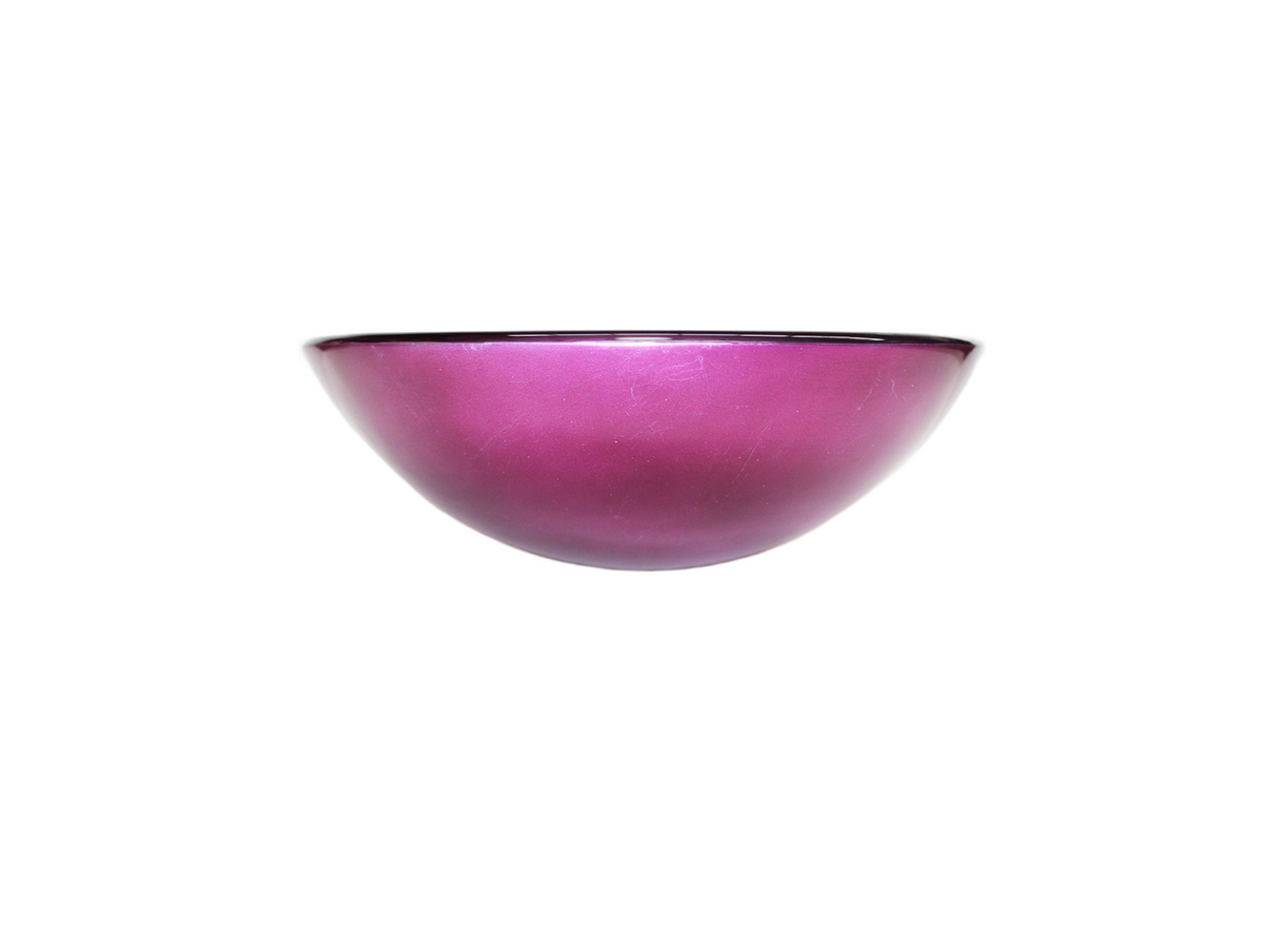 MILAN 420*140 Purple Round Tempered Glass Countertop Vanity Basin