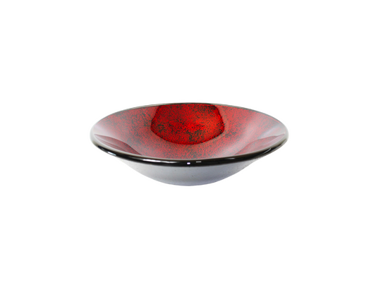 RED MIST 445*140 Red * Black Round Tapered Tempered Glass Countertop Vanity Basin