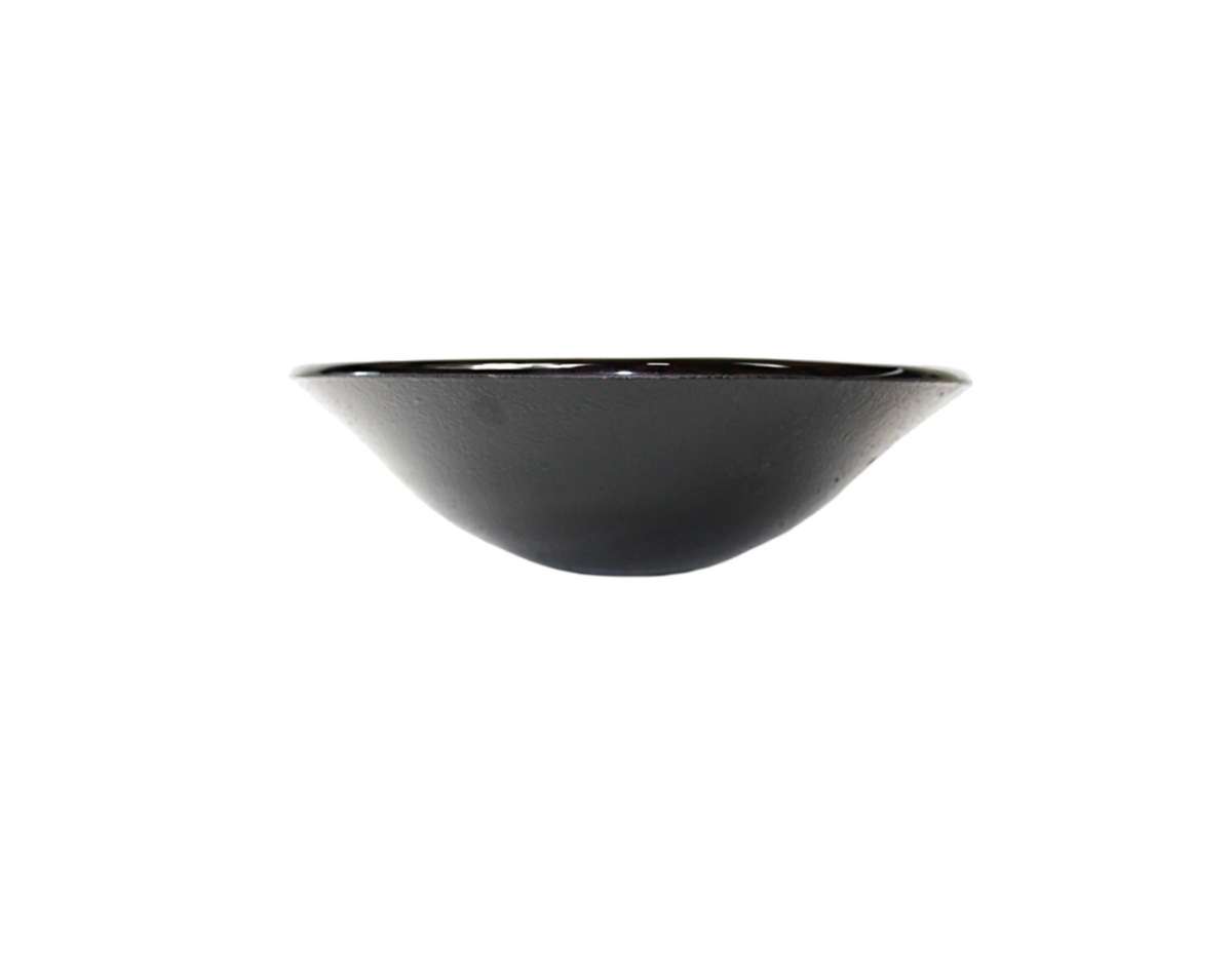 RED MIST 445*140 Red * Black Round Tapered Tempered Glass Countertop Vanity Basin