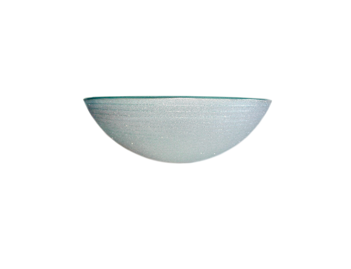 SIREN 420*140 Silver Bling Round Tempered Glass Countertop Vanity Basin