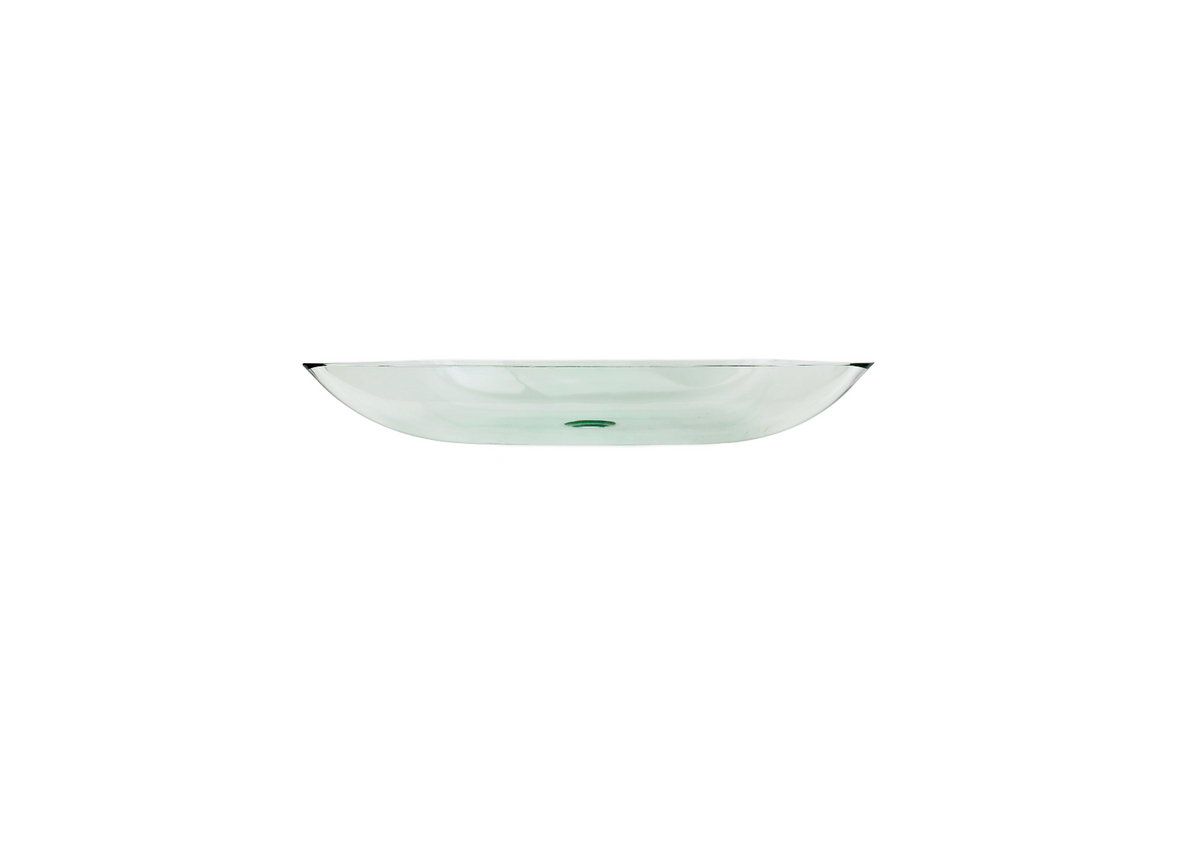CLEAR VIEW 560*360*100 Clear Translucent Rectangle Curve Low Line Tempered Glass Countertop Vanity Basin