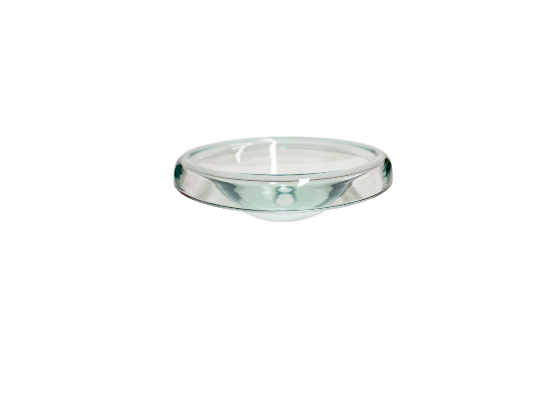 LAYERED DROP 440*135 Translucent Draped Round Tempered Glass Countertop Vanity Basin