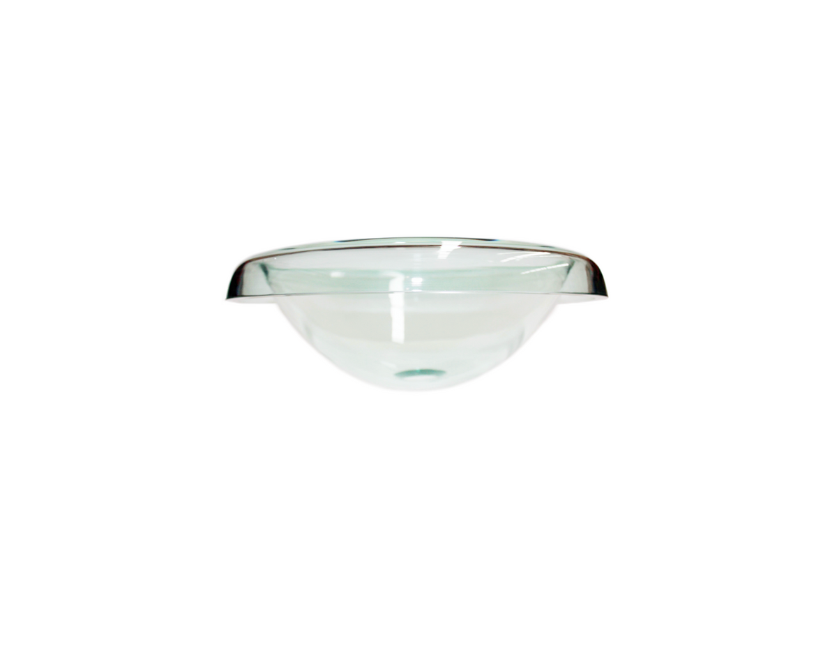 LAYERED DROP 440*135 Translucent Draped Round Tempered Glass Countertop Vanity Basin
