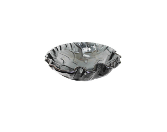 CLAMSHELL BLACK 420*140 Black Tempered Glass Countertop Vanity Basin