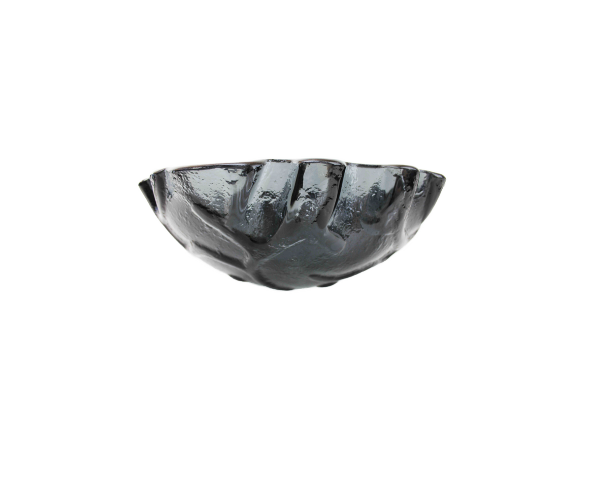 CLAMSHELL BLACK 420*140 Black Tempered Glass Countertop Vanity Basin