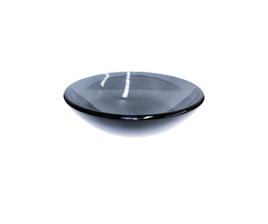 MID BLUE MOON 420*140 Round Semi-Translucent Blue Black Tempered Countertop Glass Vanity Basin