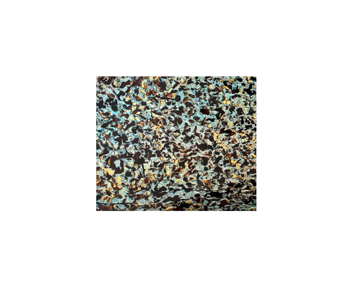 CRYSTAL REEF 485*360*120 Blue * Brown * Black Speckled Rectangle Compact Tempered Glass Countertop Vanity Basin