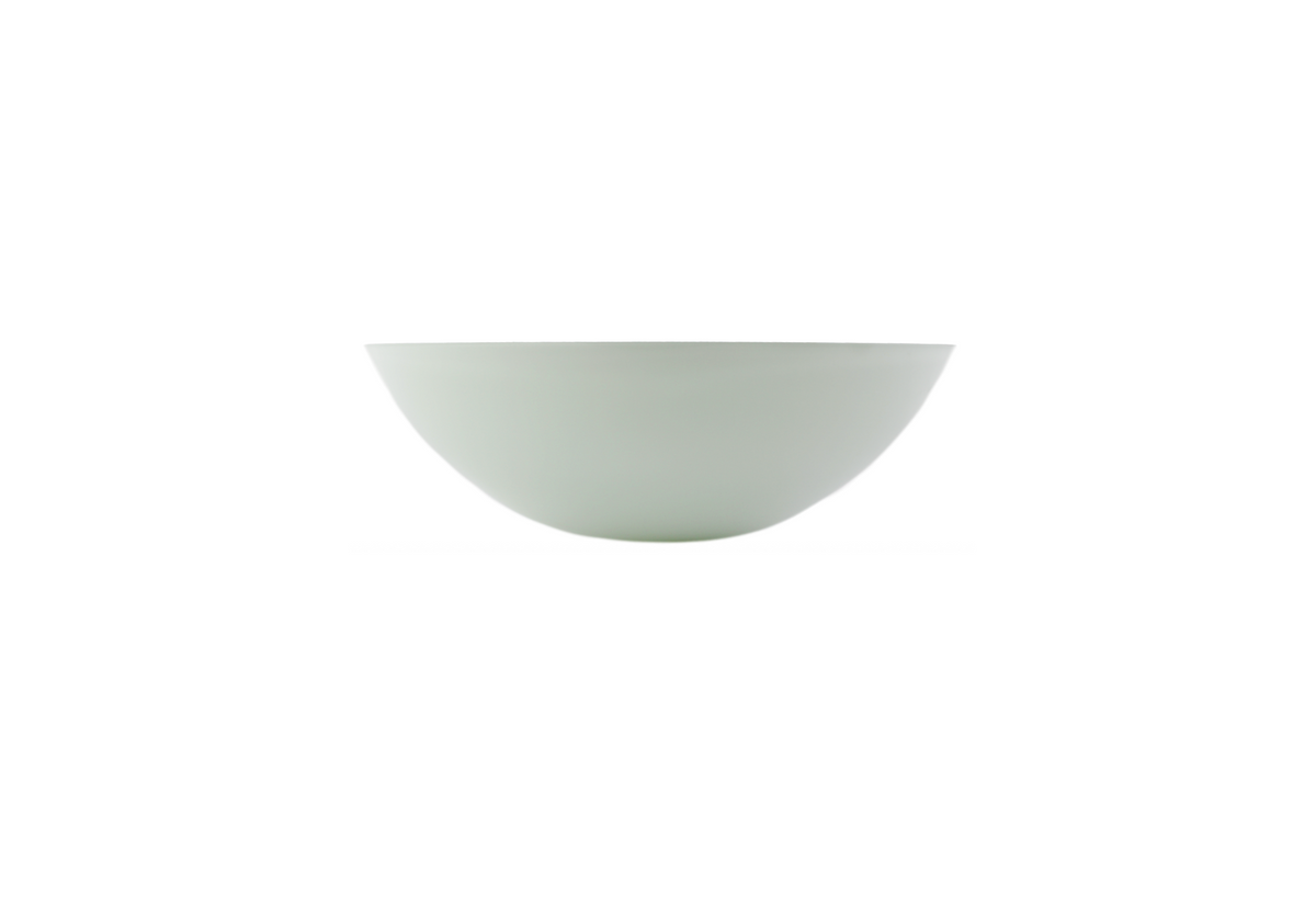 PURE WHITE 420*140 White Round Double Layered Glass Countertop Vanity Basin