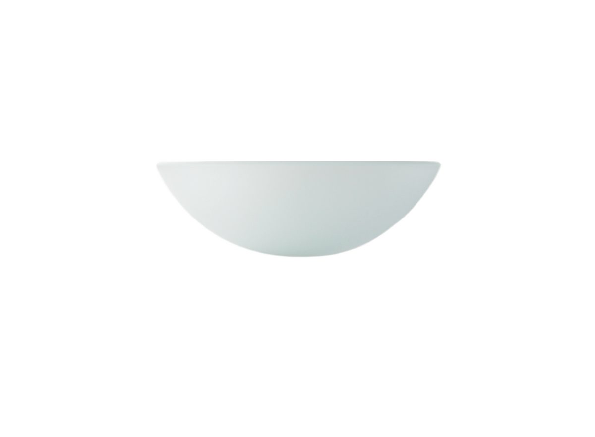 WHITE SHADE 420*140 White Frosted Round Tempered Glass Countertop Vanity Basin