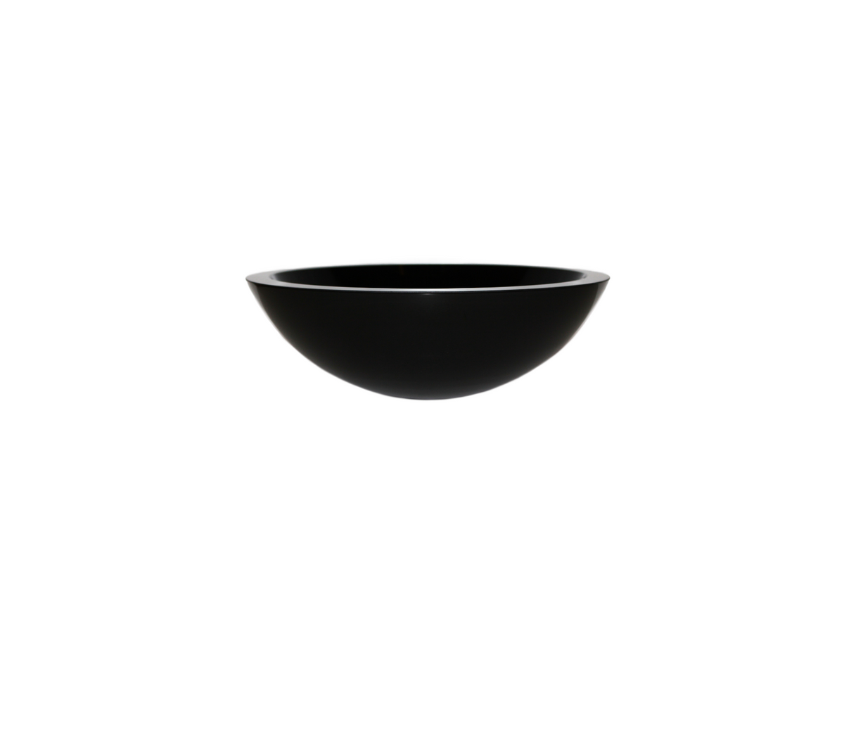 NERO VOID 310*130*19 Black Compact Flat Thick Edge Double Layered Tempered Glass Countertop Vanity Basin