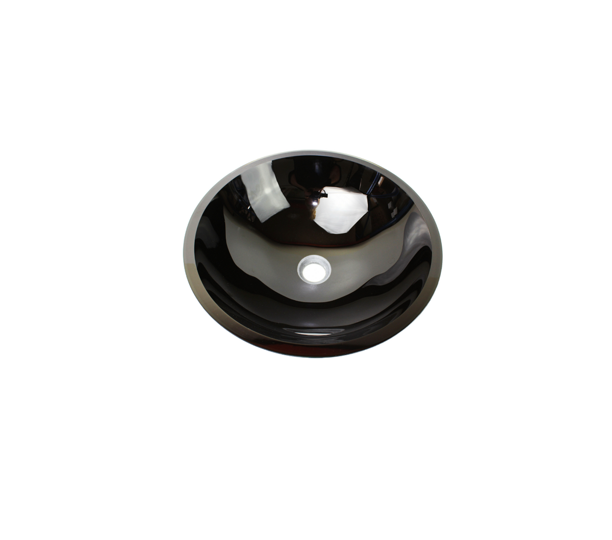 NERO VOID 420*135*19 Black Thick Flat Edge Double Layered Tempered Glass Countertop Vanity Basin