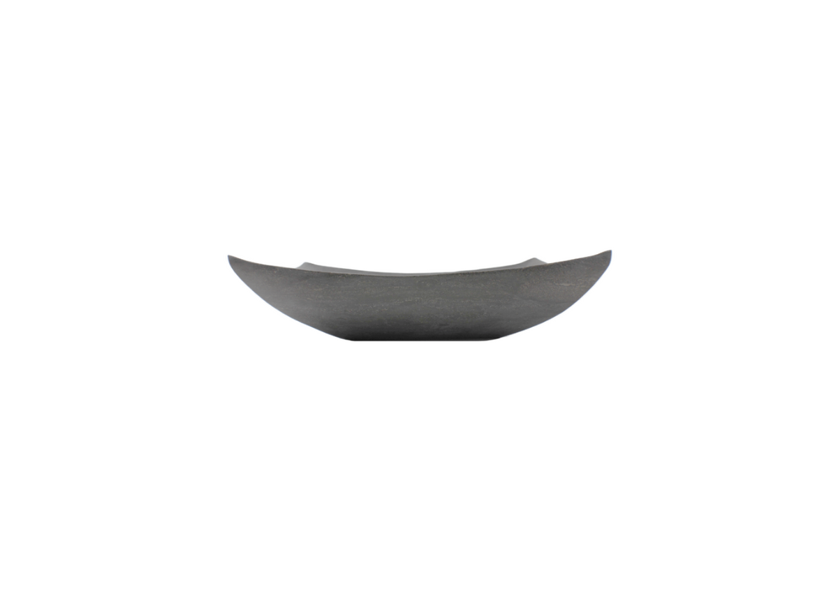 APOLLO CHARCOAL GREY 450*370*130 Rectangle Curve Matte Blue Stone Marble Countertop Vanity Basin