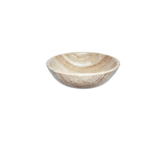 TIRAMISU 420*140 Cream Cavity Stone Travertine Sandstone Round Marble Countertop Vanity Basin