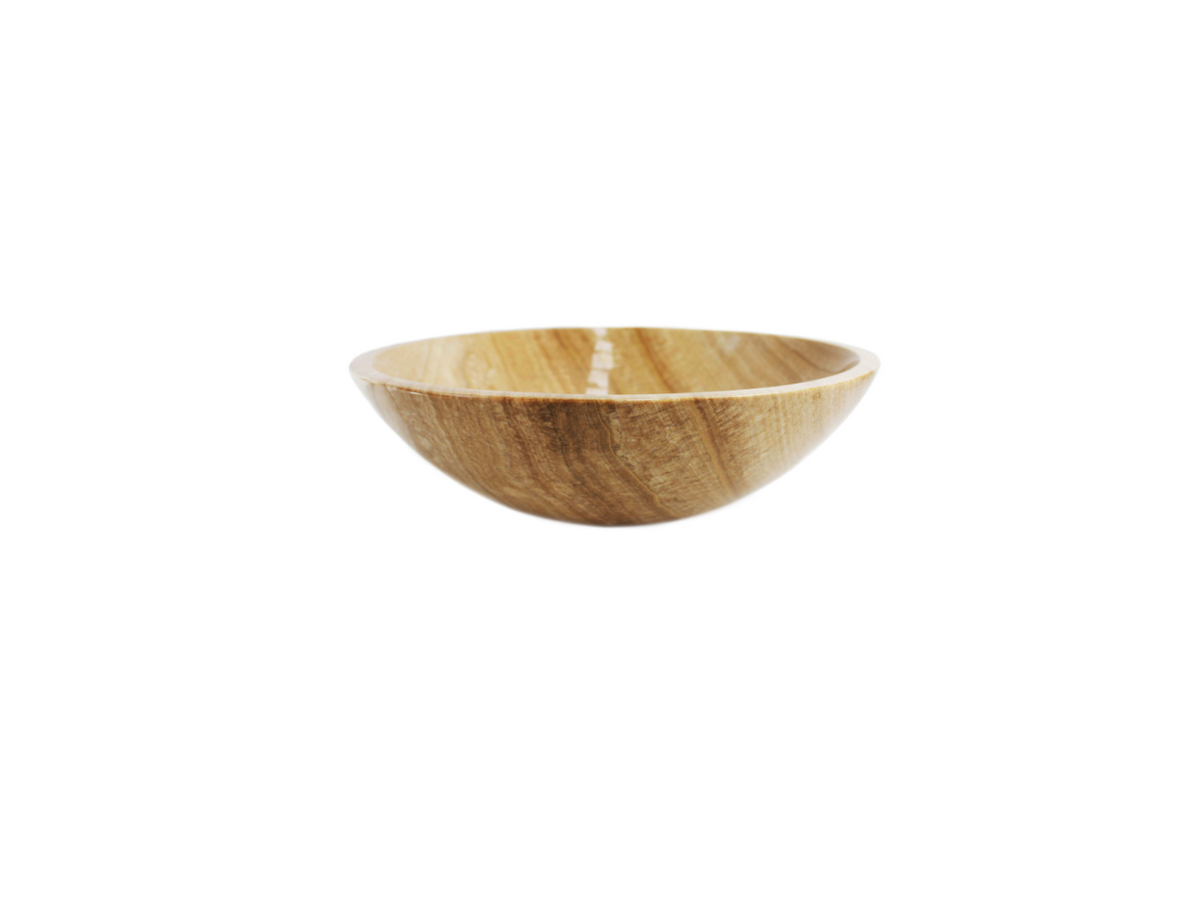 TUSCAN High Polish 420*140 Golden Cavity Stone Marble Round Countertop Vanity Basin