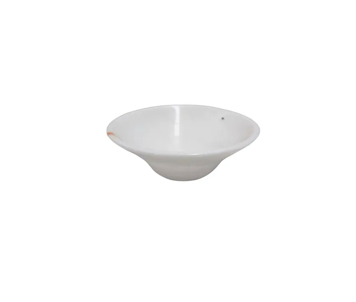 PURITY 420*140 Crystal White Vein Marble Round Tapered Cone Countertop Vanity Basin