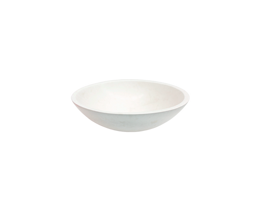 ROYALE 420*140 Royal Batticino White Marble Round Countertop Vanity Basin