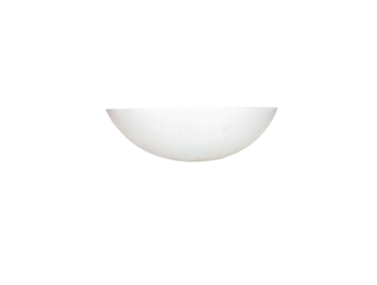 ROYALE 420*140 Royal Batticino White Marble Round Countertop Vanity Basin