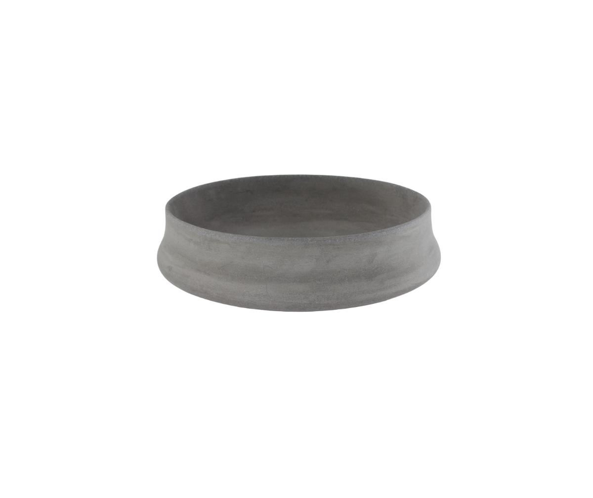 510x365x135 Kheub Terrazzo Oval Matte Smooth Light Grey Countertop Vanity Basin