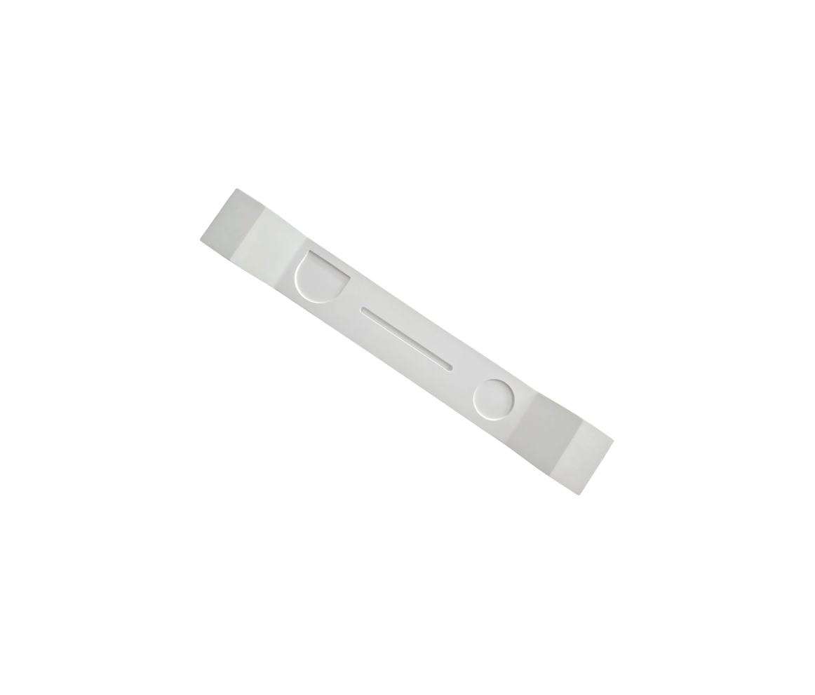 860x125x42 KHEUB Designer Hand Crafted Pure White Seamless Bath Caddy Reconstituted Stone