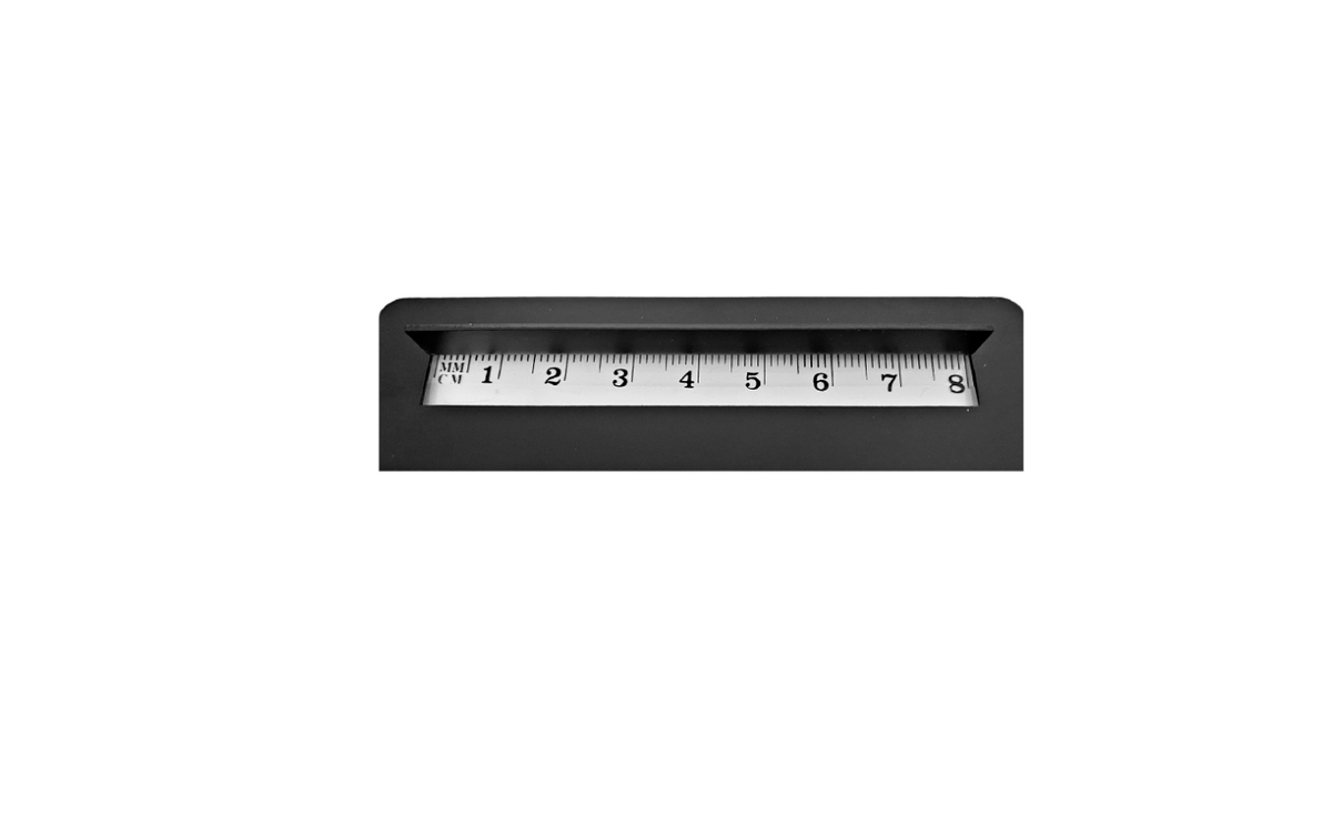 Black Matte Bath Rectangle Overflow made from Brass * 100mm (Outside Width) * 28mm (Outside Height) * 80mm (Inside Width) * 8mm (Inside Height)