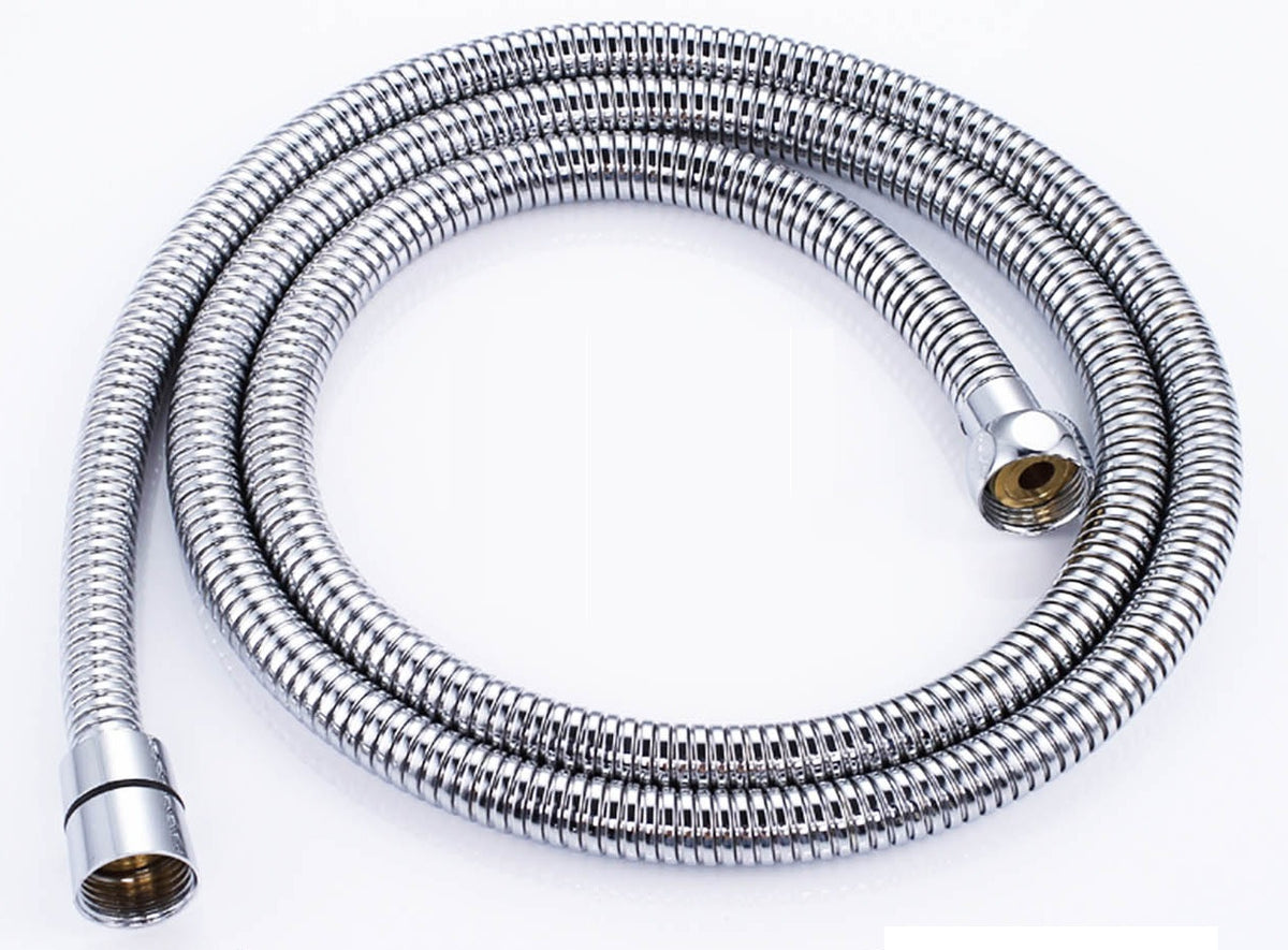 Round Half Shower Rail 200mm head - Available in 5 Colours with SS Hose