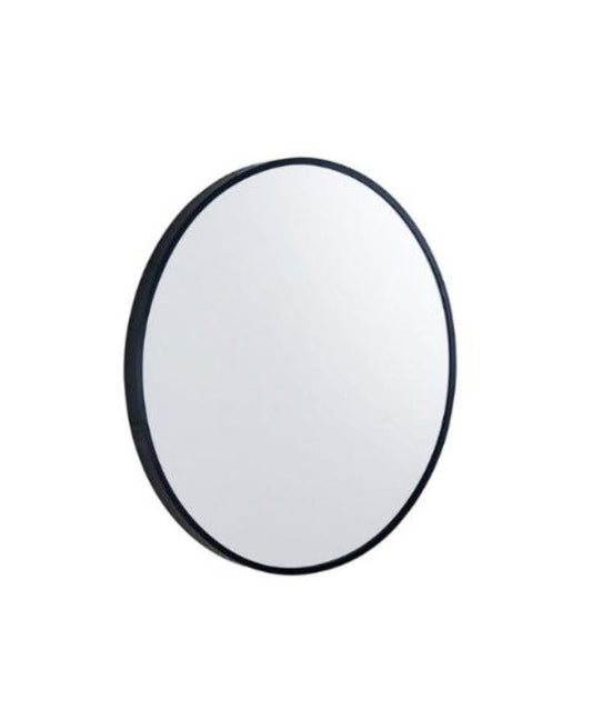 600mm MATTE BLACK FRAME MIRROR