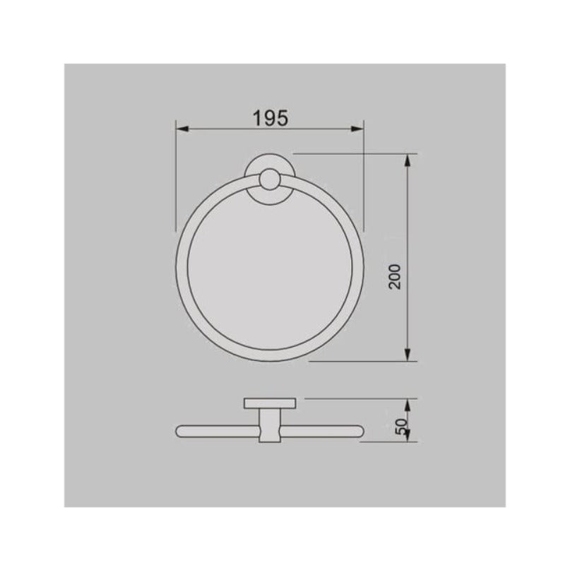 TIARA Towel Ring available in 3 colours