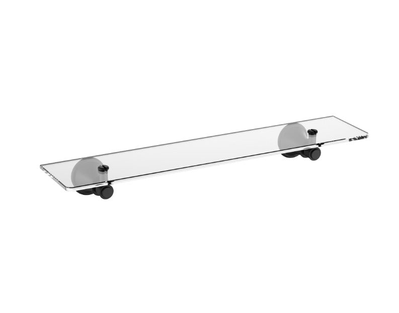 SOVEREIGN II - Victorian   500mm Glass Shelf * Brass Construction* Available in 4 colours