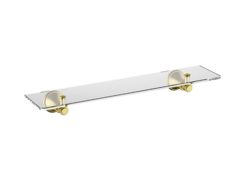 SOVEREIGN II - Victorian   500mm Glass Shelf * Brass Construction* Available in 4 colours