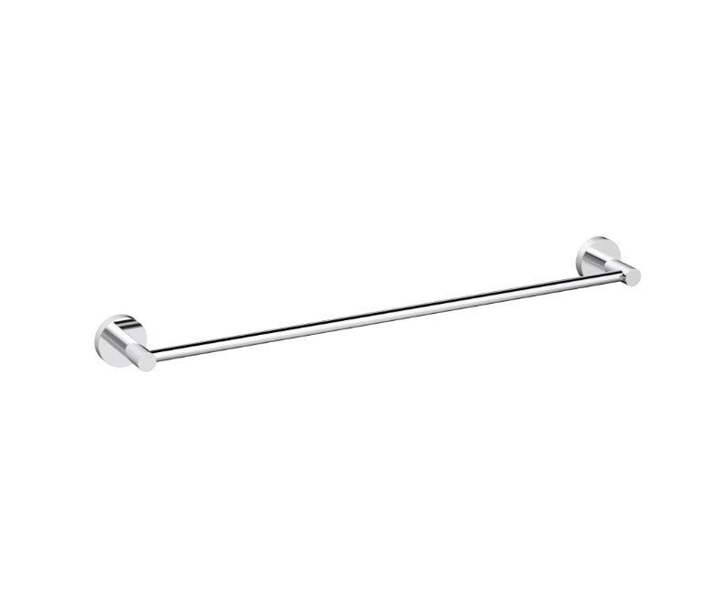 Nouveau Round Slimline Single Towel Rail 600mm - Available in 6 colours