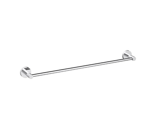 Nouveau Round Slimline Single Towel Rail 600mm - Available in 6 colours