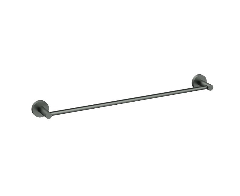 Nouveau Round Slimline Single Towel Rail 600mm - Available in 6 colours