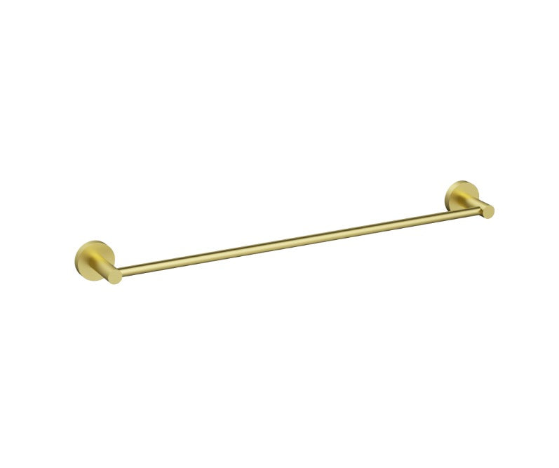 Nouveau Round Slimline Single Towel Rail 600mm - Available in 6 colours