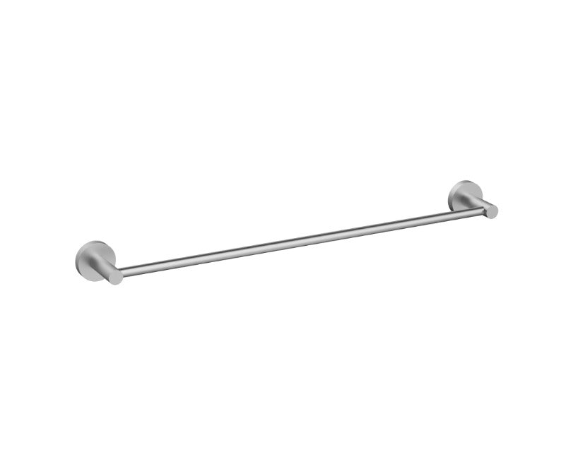 Nouveau Round Slimline Single Towel Rail 600mm - Available in 6 colours