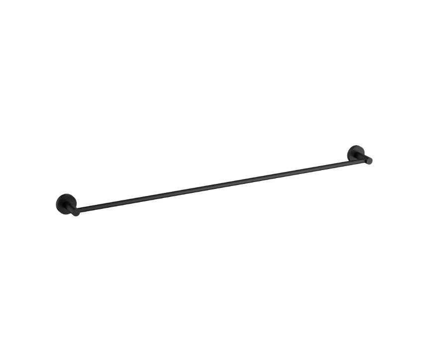 Nouveau Round Slimline Single Towel Rail 900mm - Available in 6 colours