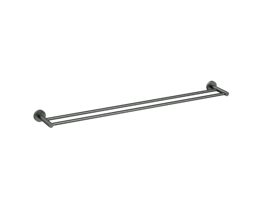 Nouveau Round Slimline Double Towel Rail 900mm - Available in 6 colours