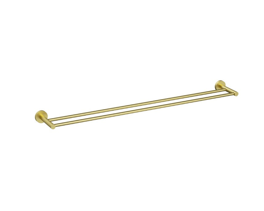 Nouveau Round Slimline Double Towel Rail 900mm - Available in 6 colours