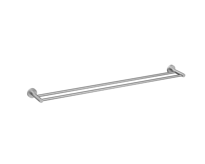Nouveau Round Slimline Double Towel Rail 900mm - Available in 6 colours