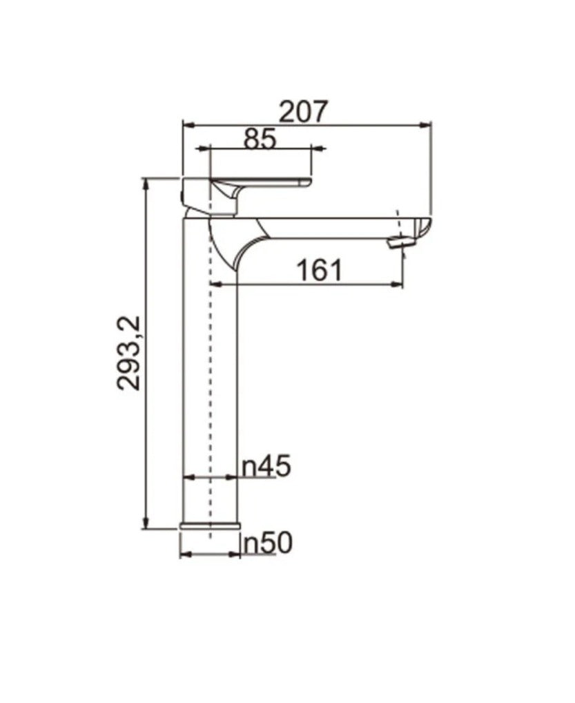 Tall INDI Basin Mixer - Available in 5 colours