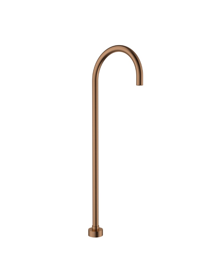 Nouveau Floor Mounted Bath Spout - Available in 6 Colours