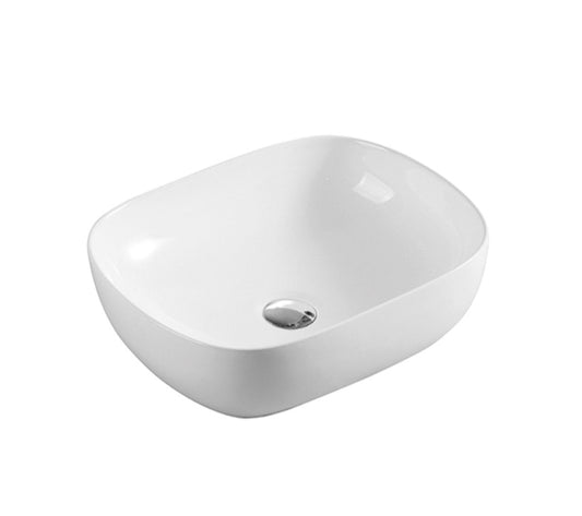 ROMEO-II Above Counter Basin 490x395x150mm White Gloss