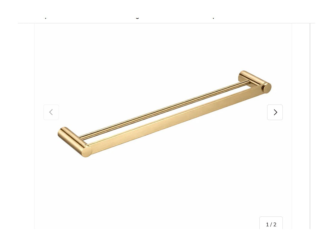 VIVO Double Towel Rail 750mm - Available in 6 colours
