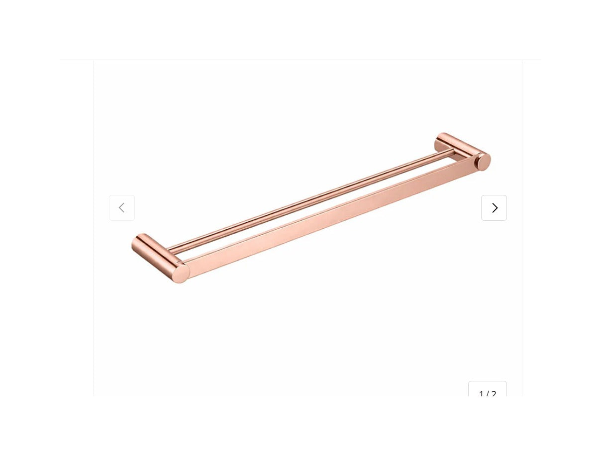 VIVO Double Towel Rail 750mm - Available in 6 colours