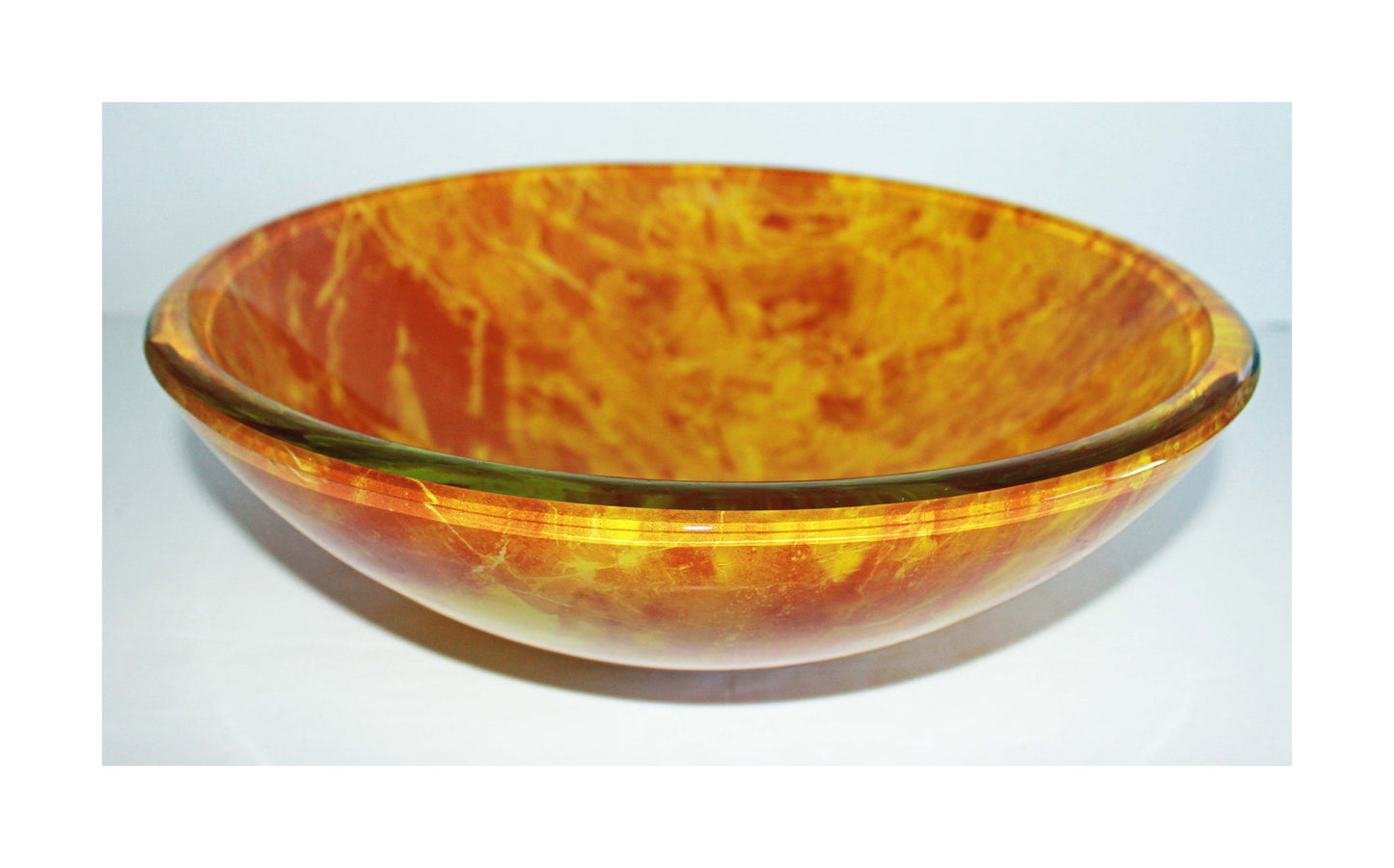 Glass Basin 420 x 140mm Sunburst