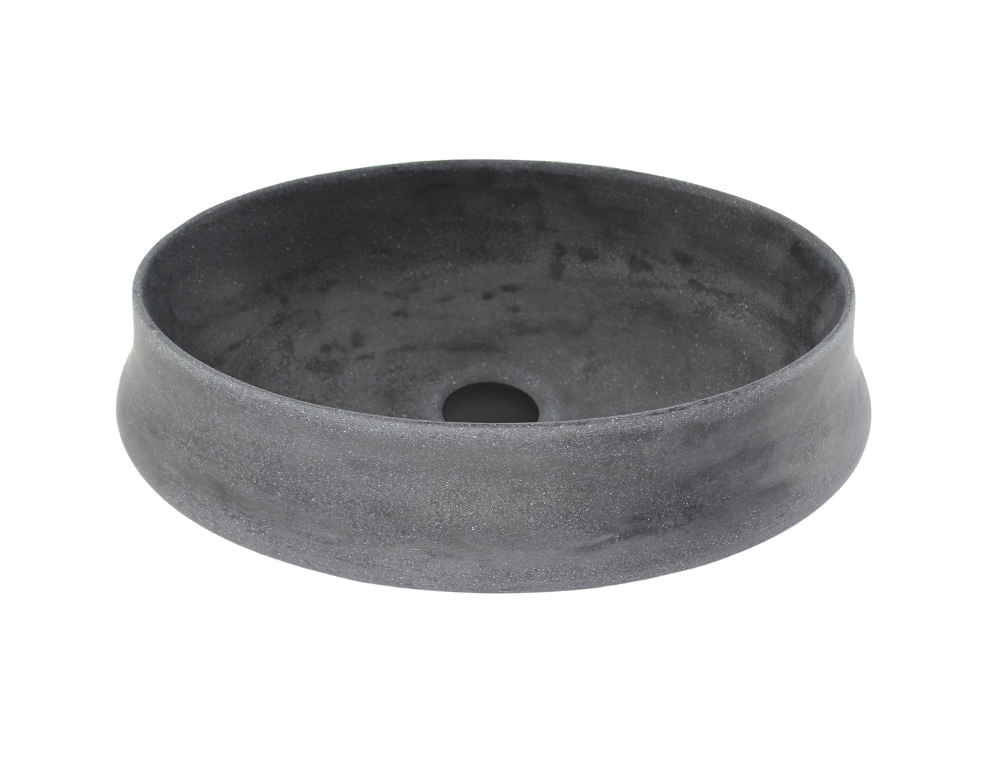 Kheub Terrazzo Oval Matte Charcoal Dark Grey