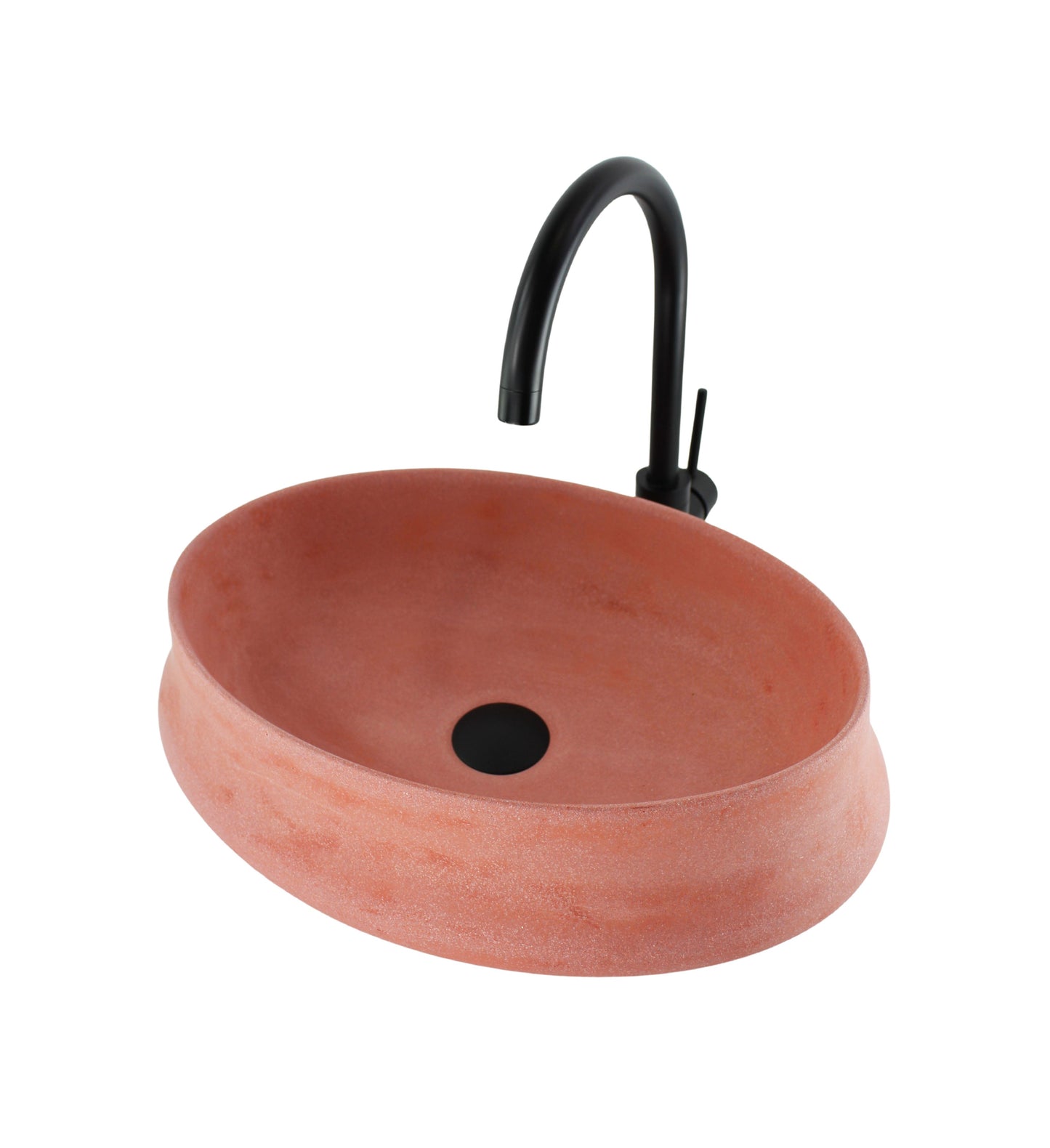 Kheub Terrazzo Oval Matte Blush Pink