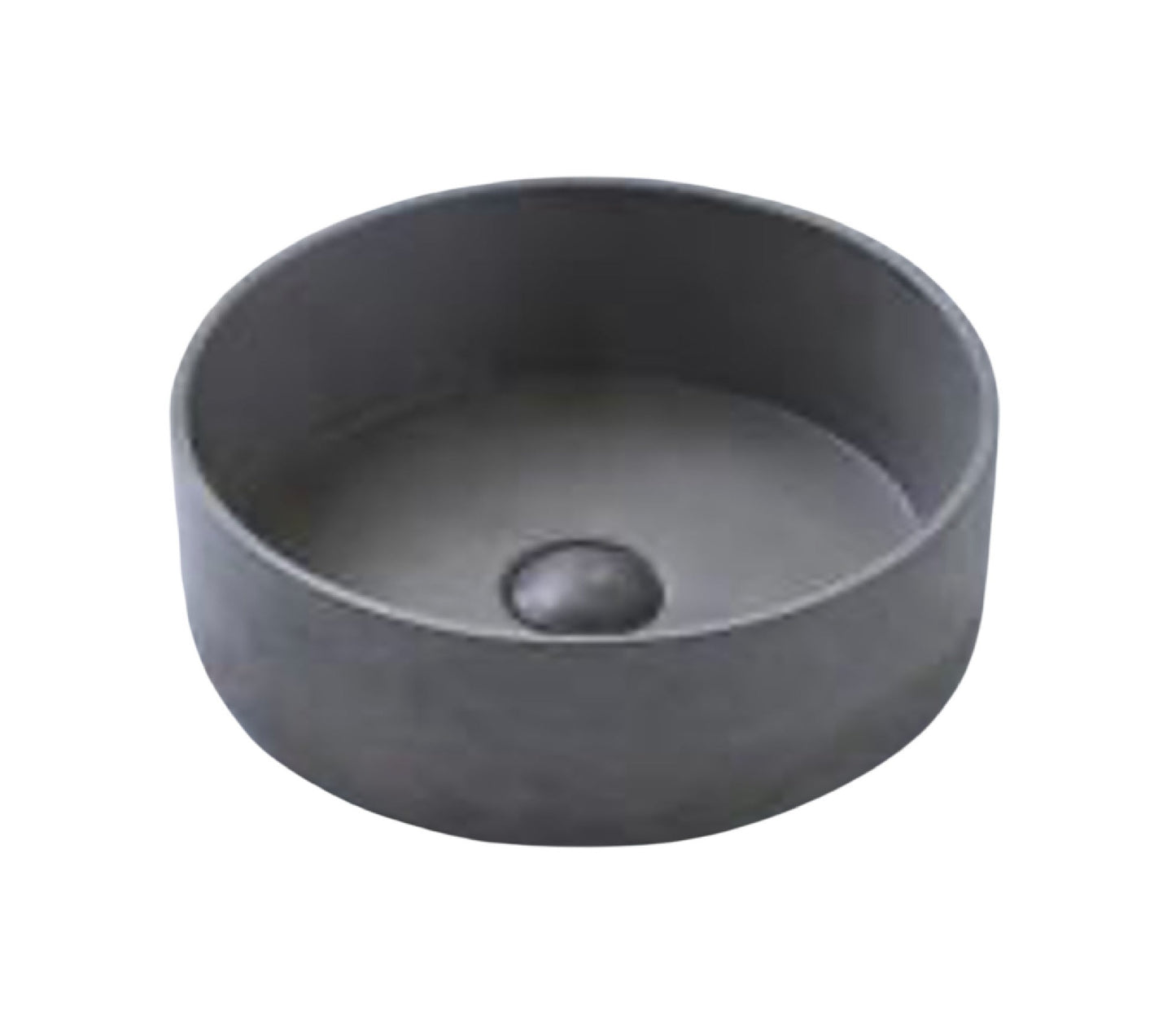 Kheub Terrazzo Round Matte Dark Grey