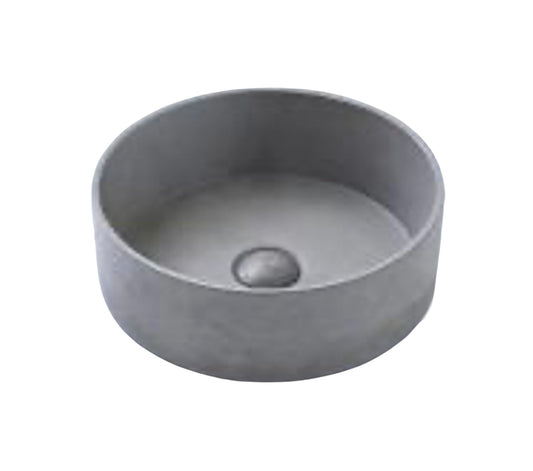 Kheub Terrazzo Round Matte Light Feather Grey