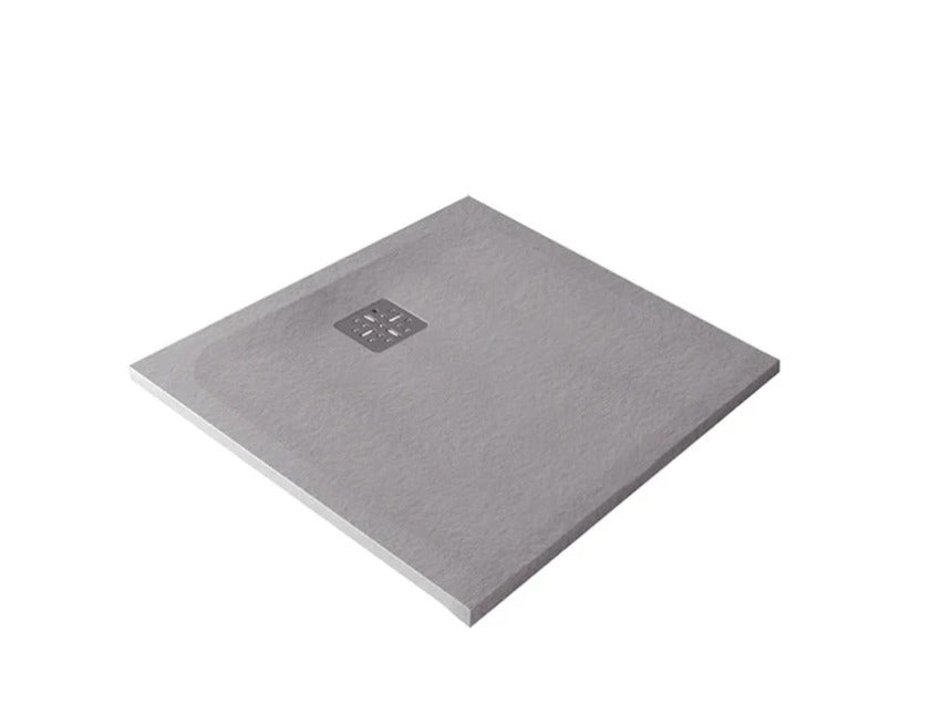 1200 x 1200 Pietra Shower Floor Rear Waste - Available in 4 colours